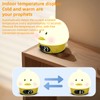 RUISHINE Alarm Clock Lights for Kids-Duck Night Lights,Temperature Display,RGB Color