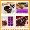 3 PCS Heart Shaped Silicone Molds 8 Cavities Heart Silicone