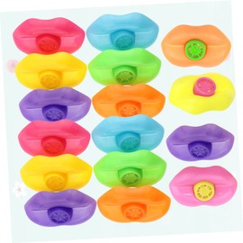 Toyvian Pack of 20 Sports Whistles Funny Plastic Lips Shape Children's Gifts Music Toy Children Outdoor Play Set Toy Whistles Lip Pipes Children's Whistles Made of