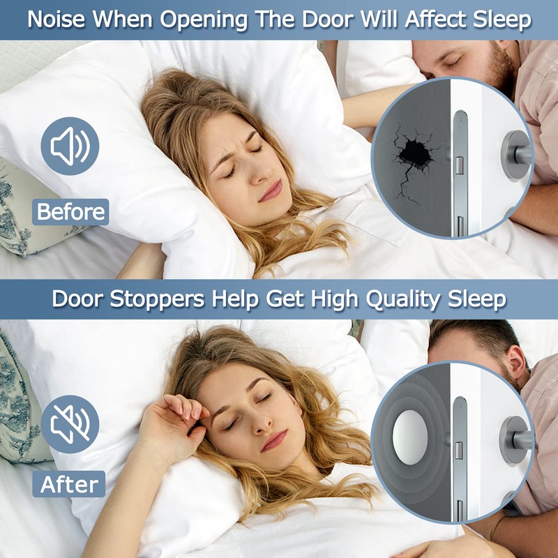 XoYoZo Door Stoppers Wall Protector Buffer Guard Doorknob Door Handle