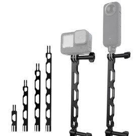 Mechrig Aluminum Extension Arm Kit (4-Pack) with Multiple Lengths for Helmet & Pole Mounts for GoPro Hero 13 12 11 10+, AKASO,Campark, Compatible with DJI Action Insta360 Action Cameras - YD044