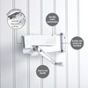 Swing-A-Way White Steel Manual Can Opener