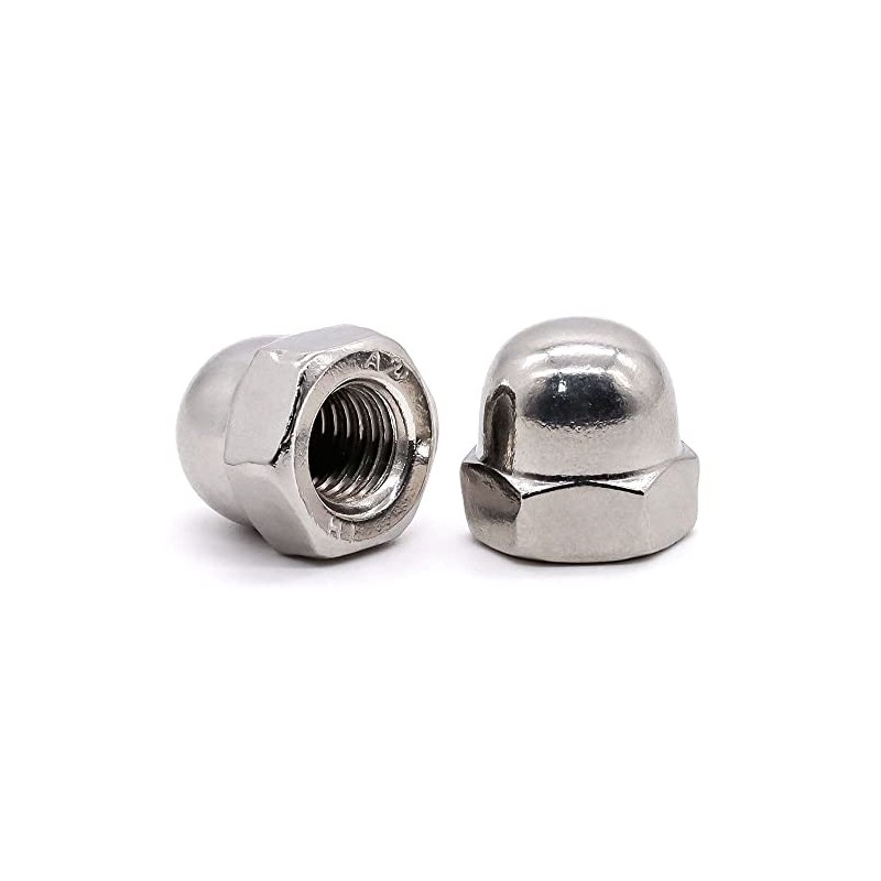 Glvaner M10-1.5 Thread Size (10 pcs) Stainless Steel Acorn Cap