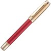 Jinhao 92 Pluma estilográfica roja punta media, metal sólido con