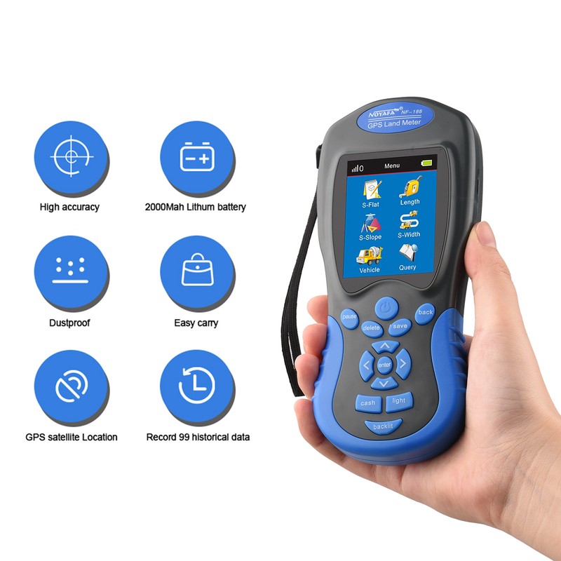 NOYAFA NF-188 GPS Land Meter Handheld Digital LCD Farmland Area