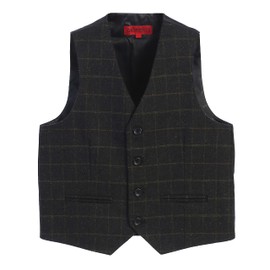 Gioberti Conjunto de chaleco y pantalones de tweed de 2 piezas para niños y niños, 80 - Gráfico Azul Medianoche, 8