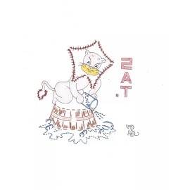 MaMaw's Designs M111 Jedi Lion & Moses Mouse towel DOW Embroidery transfer pattern Hot Iron on