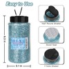 PIXGLITTER Teal Blue Chunky Glitter, 14.11oz/400g Craft Glitter Powder for