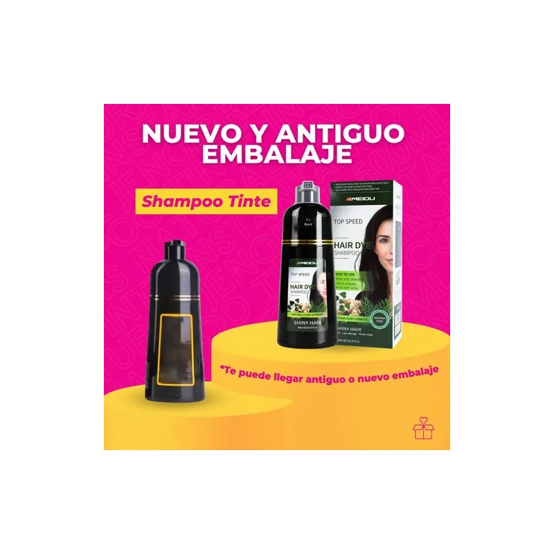 Shampoo Tinte Instantáneo Cubre Canas Natural Jengibre 500ml
