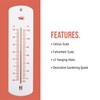 Large 240mm Outdoor Thermometer for Garden - Can be used