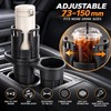 2 Pack Rotating Car Center Console Cup Holders with Double-Layer