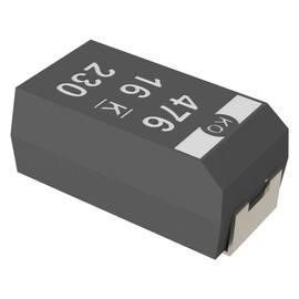KEMET t520d107 m010ate018 surface mount tantalum capacitor, T520 series, 100 μF, 2917 [7343 metric], 0.018 ohm, 10 V