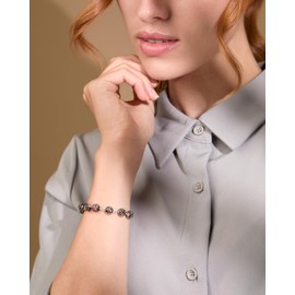 Mondo Cattolico Rosary Bracelet for women and Men Blessed During Pope's Angelus, Catholic rosary bracelet in Black Murano Glass Beads - Perfect Catholic gifts