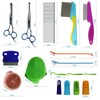 Minrnovas 4 in 1 Pet Grooming Kit,17PC Pet Cleaning Massage