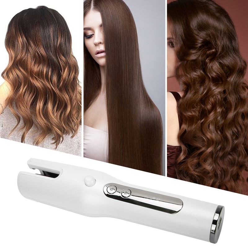 34W Automatic Hair Curler USB Wireless Charging LCD Screen Hair