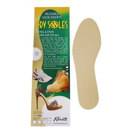 Dry Soles Shoe Inserts for Women - Stops Sweaty Feet (Beige/Fits Shoe Sizes 5-11)