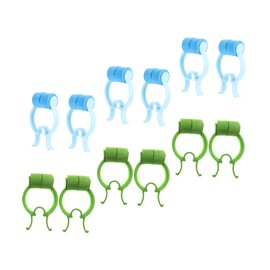 GLEAVI 12pcs Portable Nose Stoppers Durable Nasal Clips for Breathing Practice Lightweight Fixing Nose Clips for Home School and Emergency Use