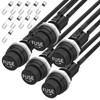 Joinfworld Panel Mount Fuse Holder 5x20mm 12V DC 250V AC