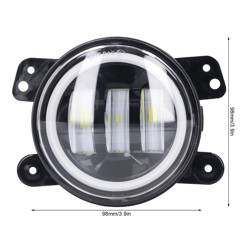 Angel Eyes Light 30W 3000LM LED Front Foglight 10‑30V Universal