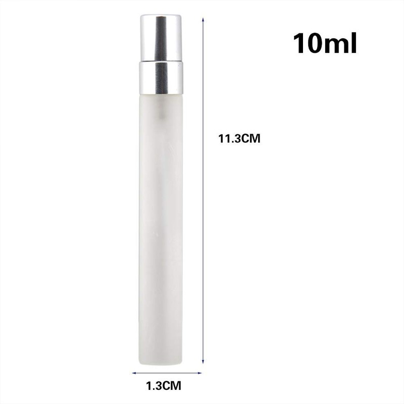 Enslz 10ml Mini Frosted Spray Bottles Refillable Fragrance Perfume Scent