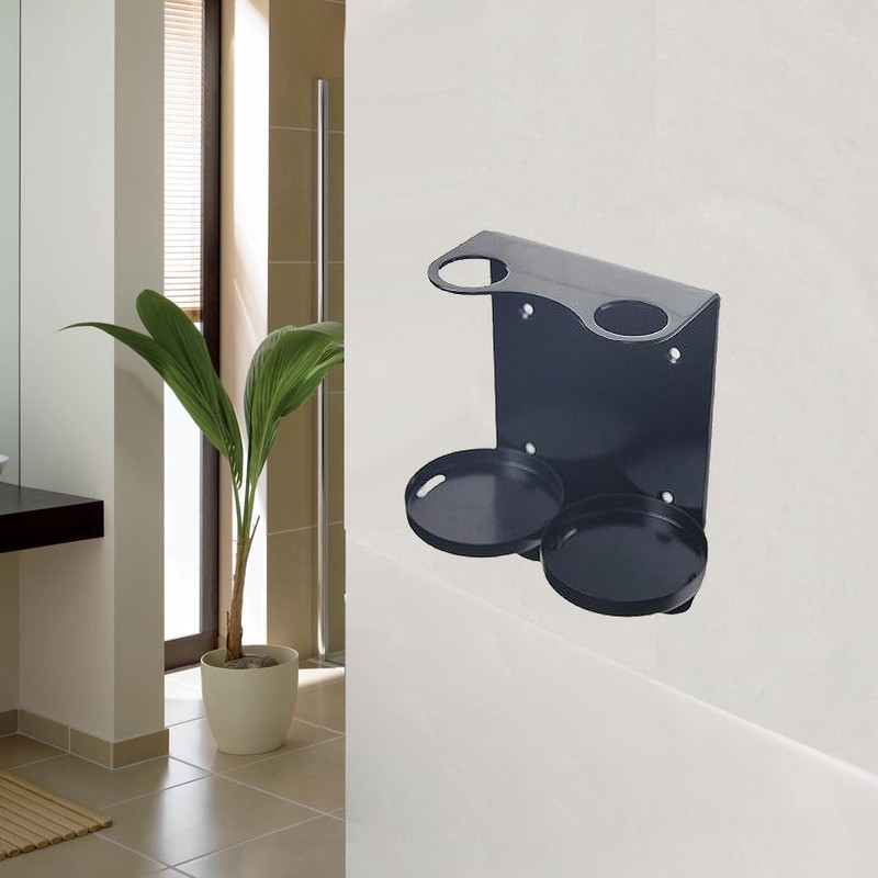Wall Mount 300ml Double Dispenser Black Holder Ideal for Sea