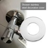 Be In Your Mind 4Pcs Shower Pipe Covers Replacement Chrome