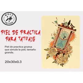 Wolf Tattoo Piel Sintética Para Tatuar 5pz Grande 40x30 Cm Piel Práctica