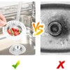Set of 2 Stainless Steel Sink Strainer Plug, Drain Protector