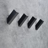 Beelee 4 Pack Black Towel Hooks for Bathroom Wall Mounted