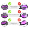 Black and Purple Food Strainer for Kitchen - Small Silicone