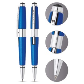 Cross Edge - Bolígrafo de tinta de gel sin tapa, Nitron Blue