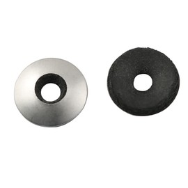 PZRT 25pcs EPDM Neoprene Rubber Bonded Sealing Washers, 304 Stainless Steel M4.2 Waterproof Gasket