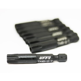 UFFY - 2" Torx 45 (T45) / Star Tamper Proof Security Power Impact Bit 10 pack 1/4 Hex