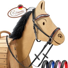 Esposita Bitless Bridle for Wooden Horses Red Large