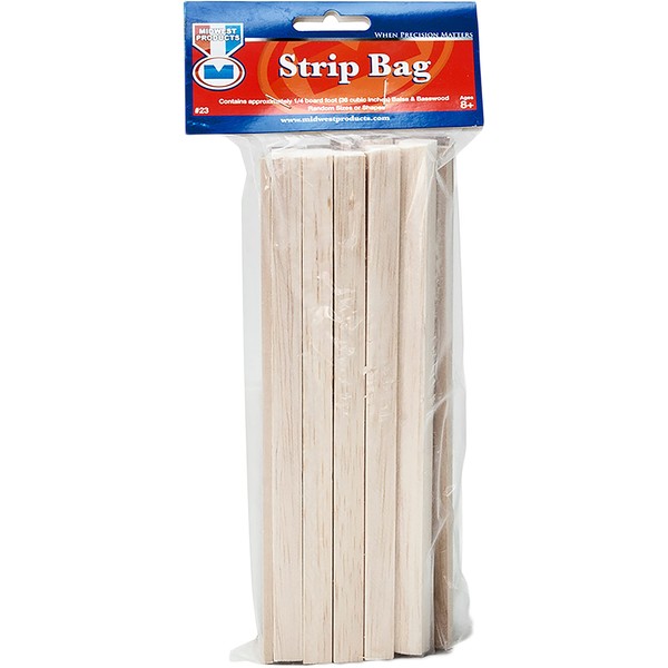 Wood Strip Economy Bag, Balsa & Basswood