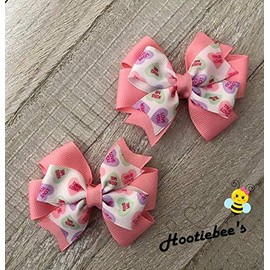Conversation Hearts Toddler Hair Bow Set