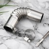 Taicols Diesel Heater Exhaust Pipe, Stainless Steel 24mm with 2