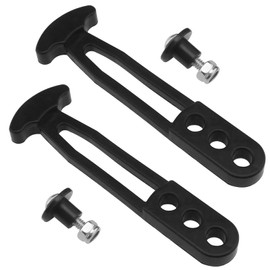 VGOL 2PCS 3 Holes T Shaped Rubber Buckle Rubber Retaining Latch Band 15.2cm Black Rubber Boat Telescoping Ladder Strap Compatible with Yamaha AR SX LX