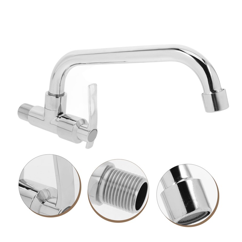 Operitacx Single Cold Water Faucet for Kitchen Wall-Mounted Quick-Open Modern