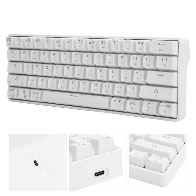 Mechanical Keyboard 61 Key BT5.0 USB Dual Mode Blue Switch