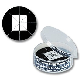 Stick-Um-Up 2.25" Adhesive Shooting Targets in Protective Container - Ultra Bright Peel & Stick (50 Pack) (Black Diamond)