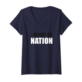 Womens Fernley Vaqueros Nation HS V-Neck T-Shirt