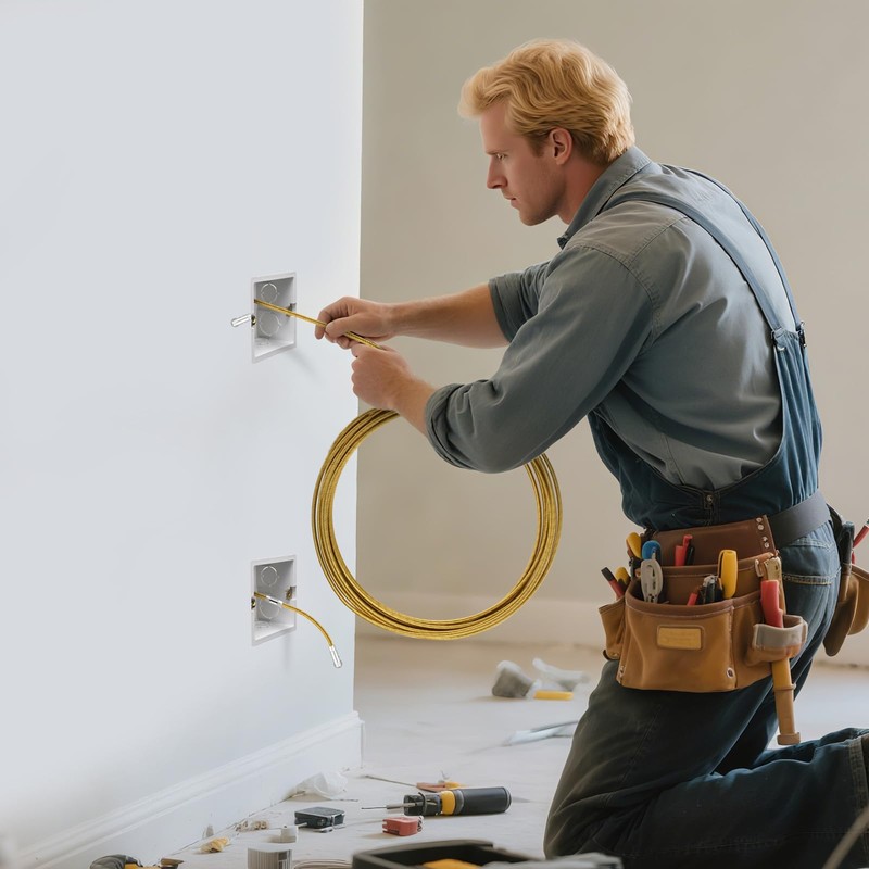 Fnvarak Fish Tape 16.4ft Wire Puller Running Electrical Wire Cable