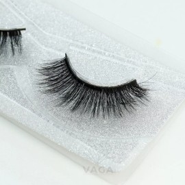 Vaga 12 Par Pestañas Postizas 3d Vision Natural Eyelash Caja Azul