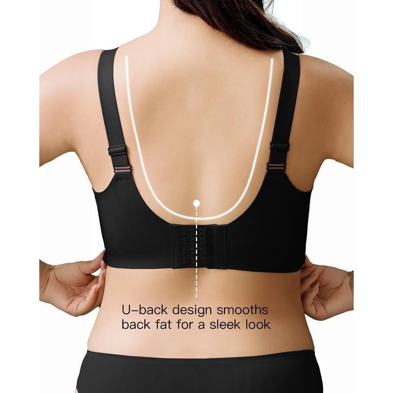 Airsong Women's Minimizer Bras Full Coverage Wireless Plus Size Padded