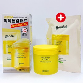 goodall Goodal Green Tangerine Vita C Blemish Care Pad Alpha 70 sheets + 70 sheets / 구달 청귤 비타C 잡티케어 패드 알파 70매+70매