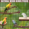 6 PCS Bird Perch, Natural Parrot Perch, Grape Wood Stands,