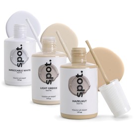 spot. Pintura de Retoque | Acabado Mate para Gabinetes, Paredes, Puertas y Muebles | Kit de Reparación Beige Multitono | Secado Rápido, Autocebante, Bajo Olor, Ecológico | No Requiere Lijado ni