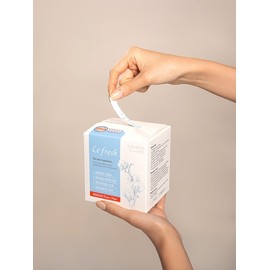 Organic 100% cotton cover vegan sanitary pad medium size 2 packs (28 sheets) / 유기농 100% 순면커버 비건생리대 중형 2팩 (28매)