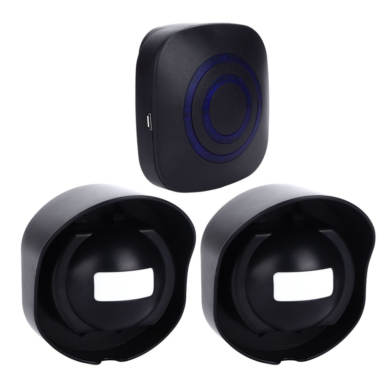 Smart Wireless Sensing Doorbell Waterproof Doorbell Security Alarm Kit for